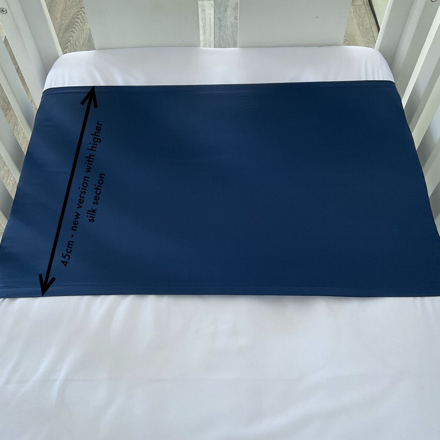 Mulberry Silk Baby Cot/Crib Sleeve - Navy