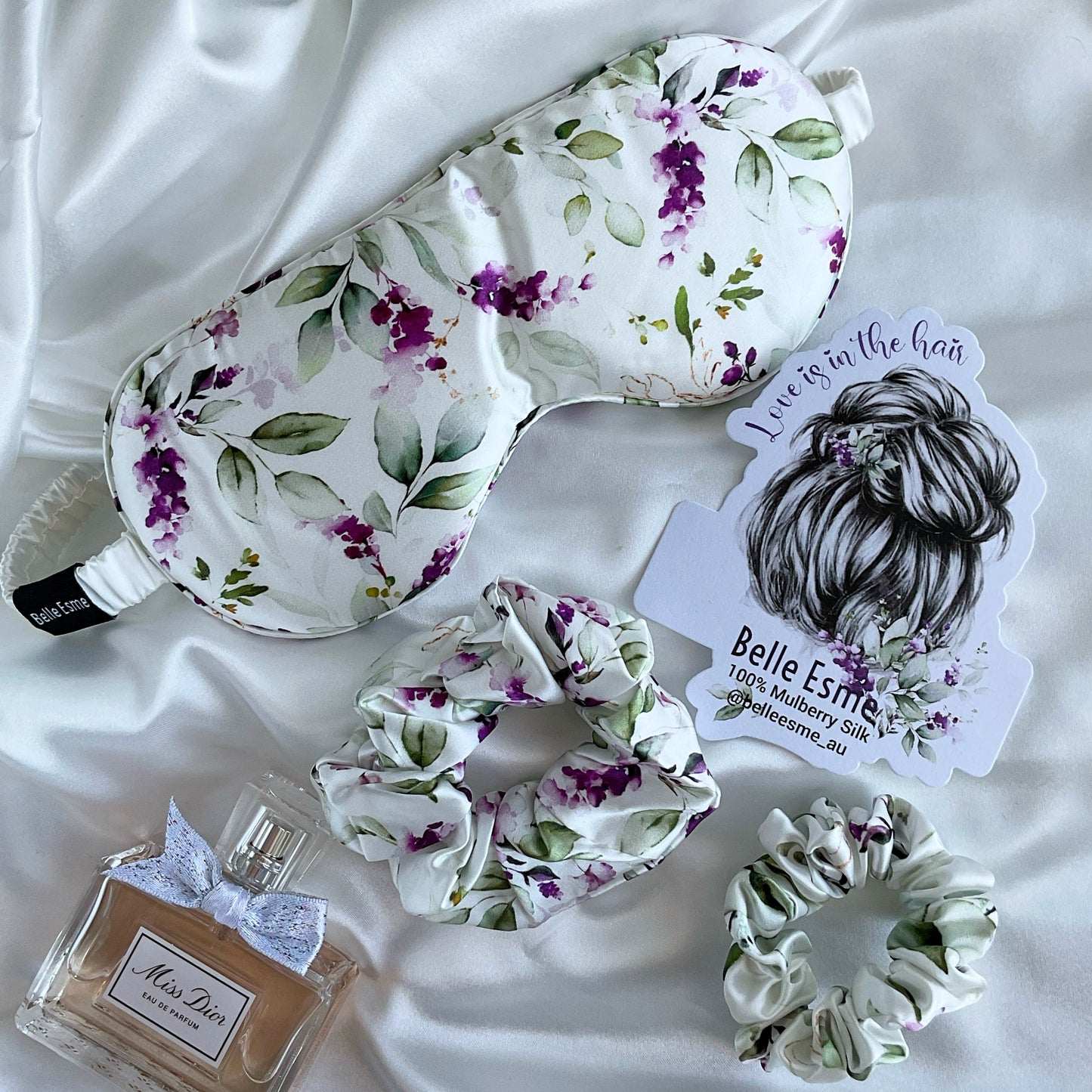 100% Mulberry Silk Sleep Mask - Fleur Aimee