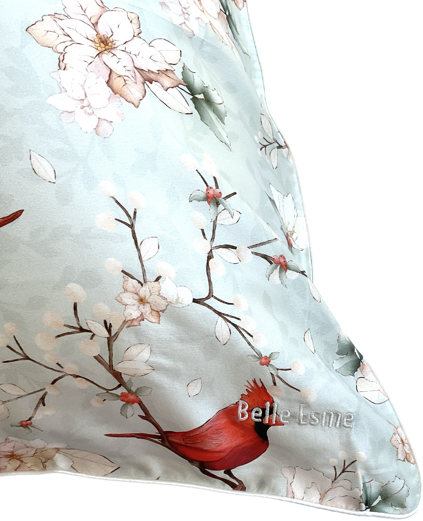 CLEARANCE - 100% Mulberry Silk Pillowcase - Celeste (Xmas Edition)