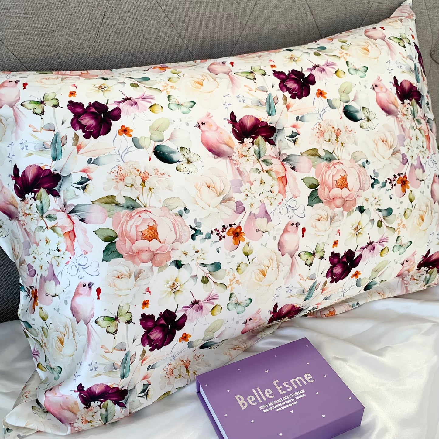 100% Mulberry Silk Pillowcase - Bella Florence