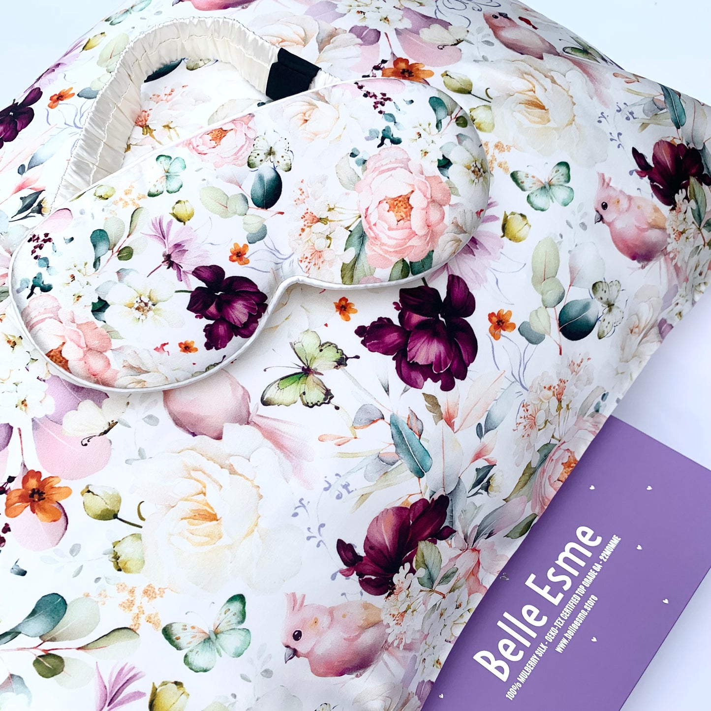 100% Mulberry Silk 3D Sleep Mask - Bella Florence