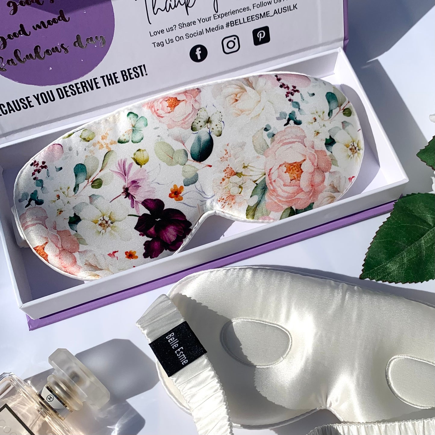 100% Mulberry Silk 3D Sleep Mask - Bella Florence