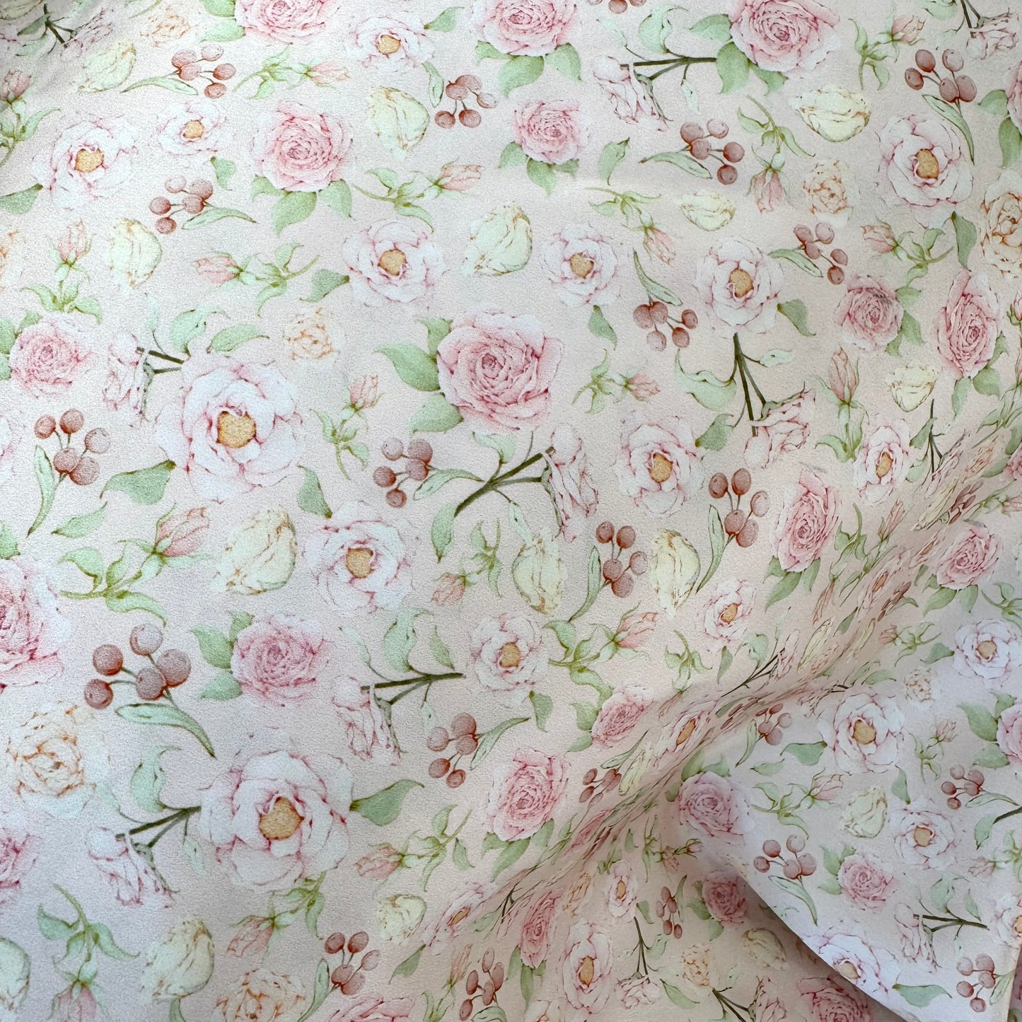 100% Mulberry Silk Pillowcase - Hermosa Ditsy Rose Pattern