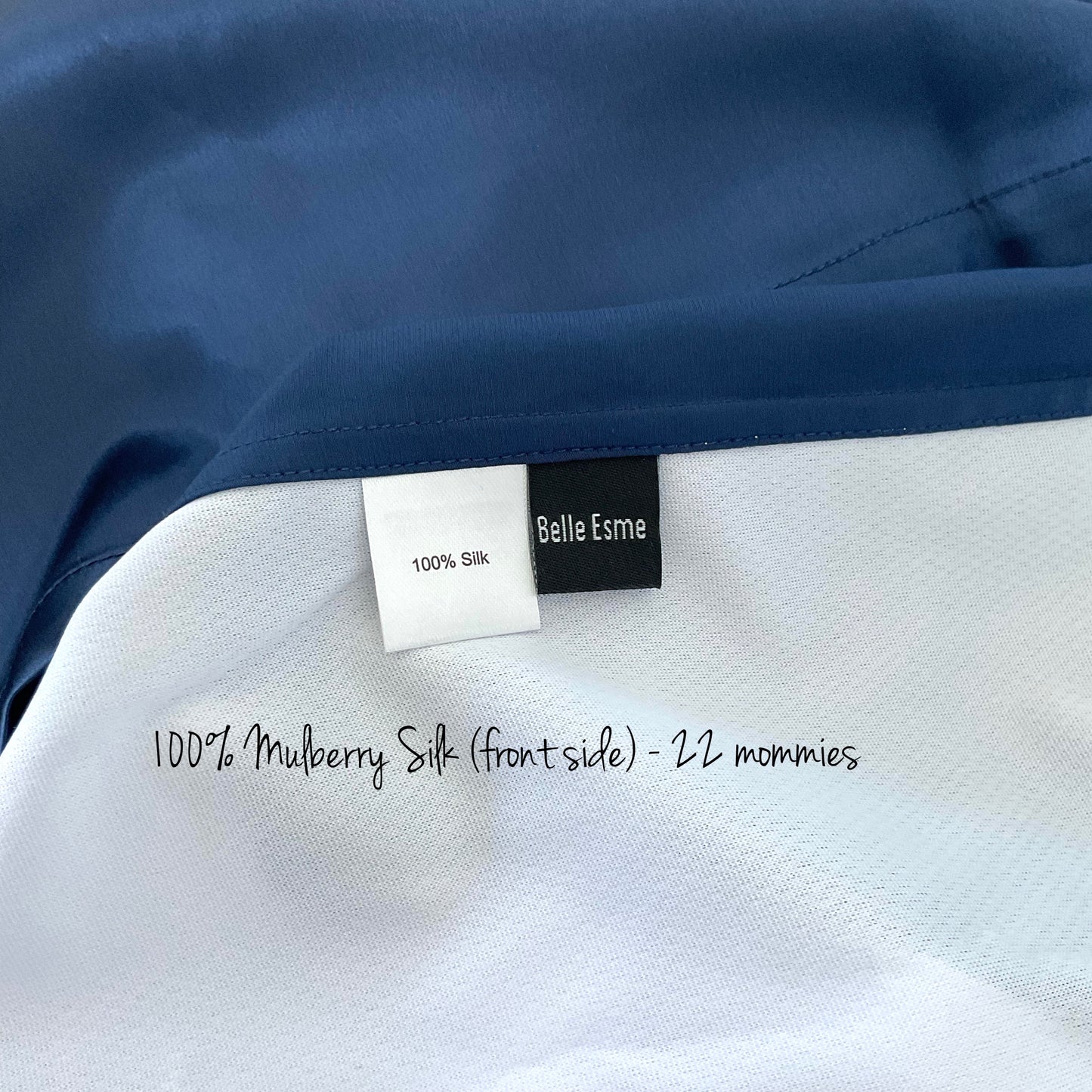 Mulberry Silk Baby Cot/Crib Sleeve - Navy