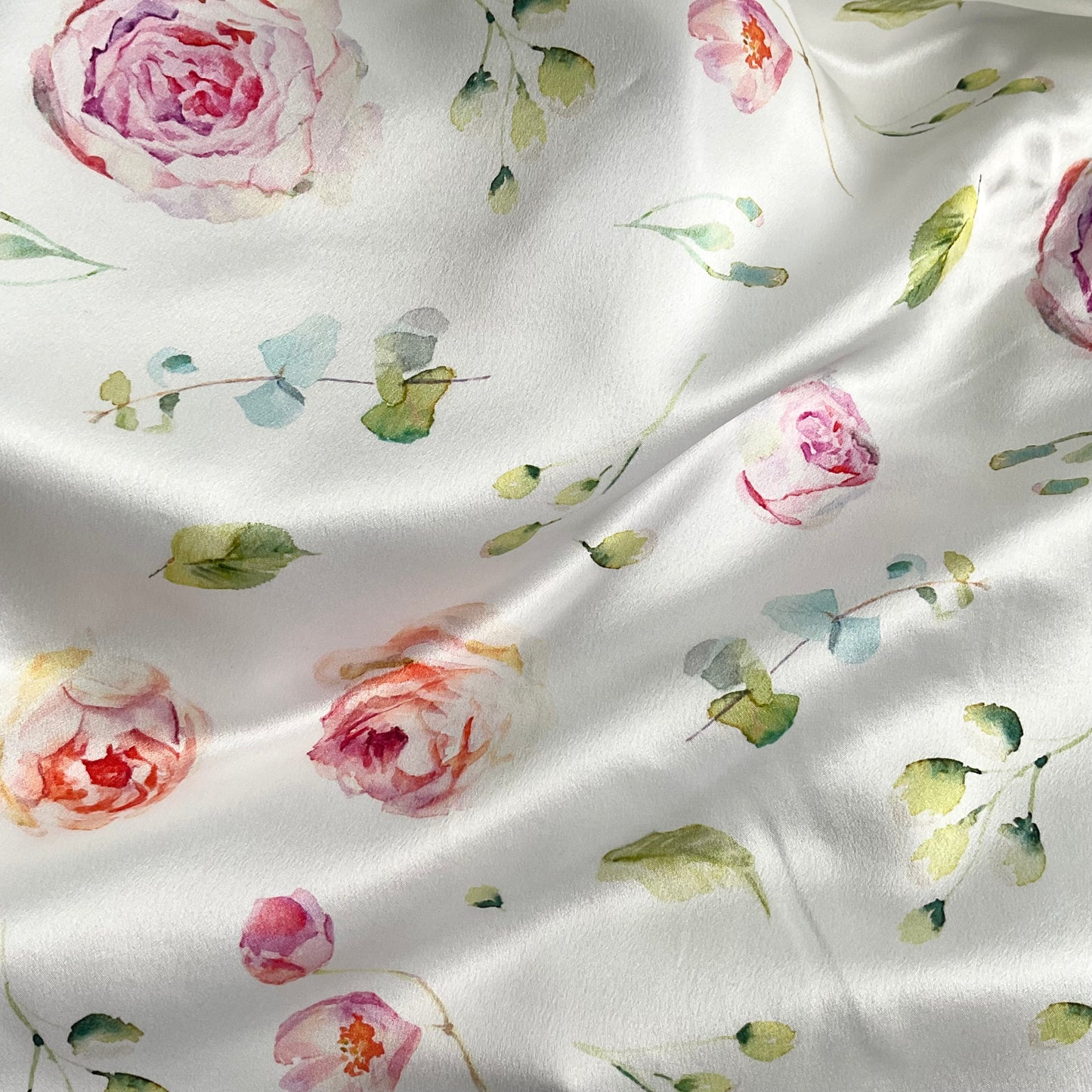 100% Mulberry Silk Pillowcase - La Vie En Rose