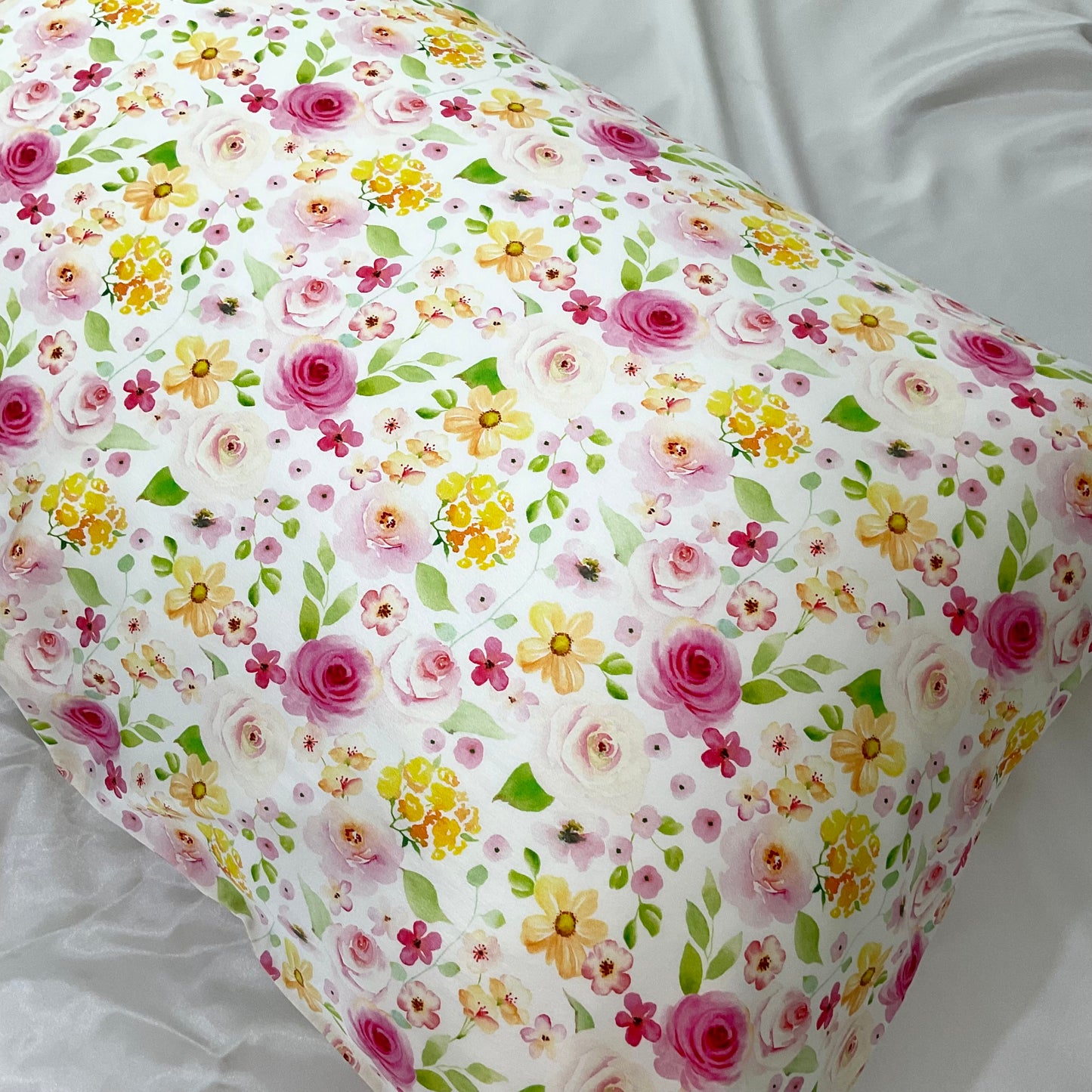 100% Mulberry Silk Pillowcase - Hana Sweet Bloom Pattern