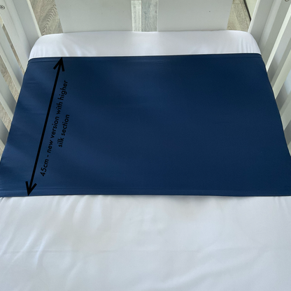 Mulberry Silk Baby Cot/Crib Sleeve - Navy