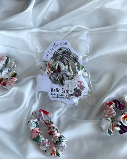 100% Mulberry Silk Scrunchie - Bella Florence