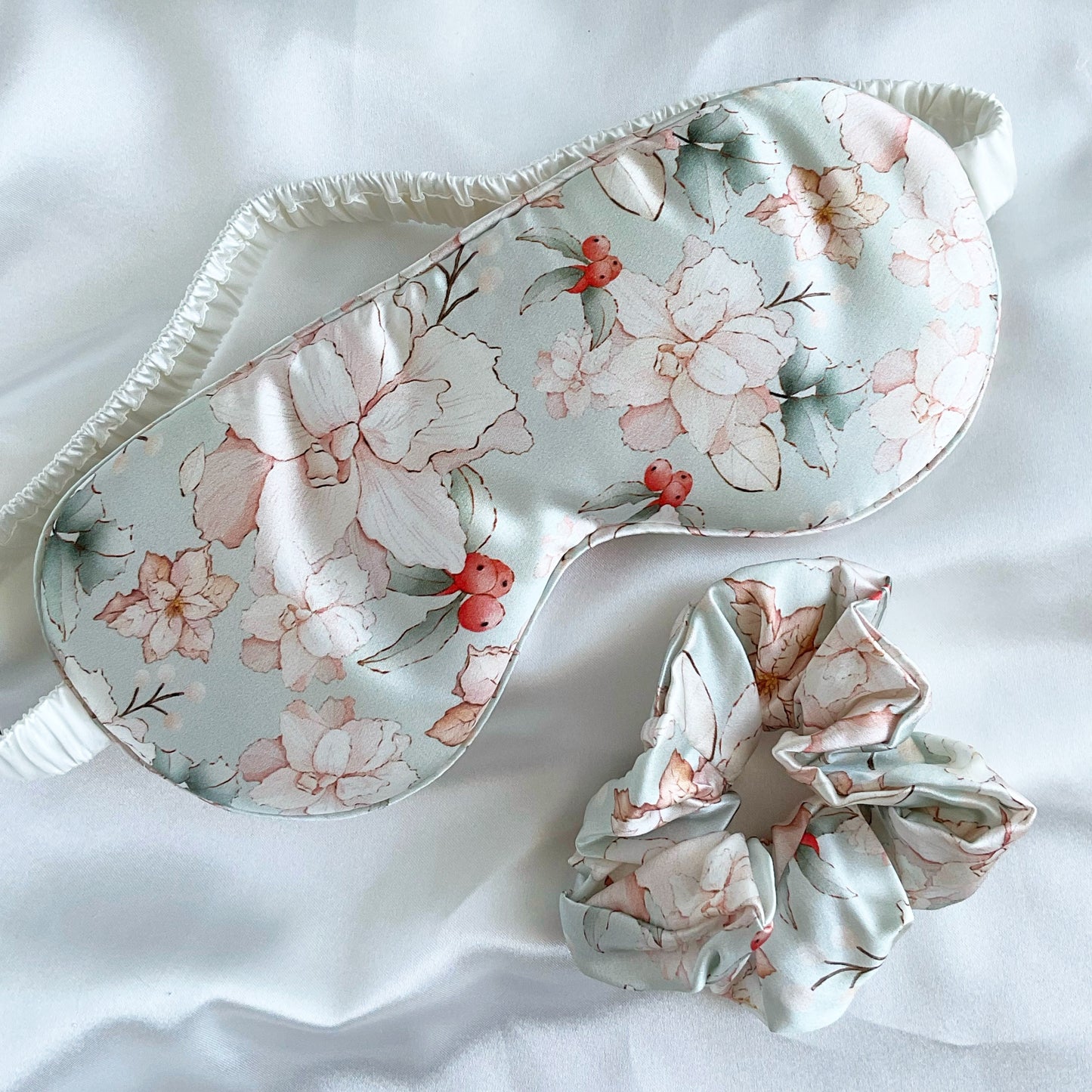 100% Mulberry Silk Sleep Mask - Gracelynn (Xmas Edition)