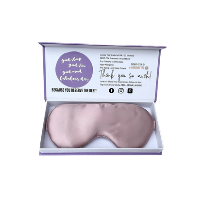100% Mulberry Silk Sleep Mask - Dusty Pink