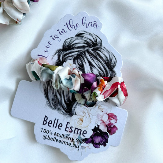 100% Mulberry Silk Scrunchie - Bella Florence