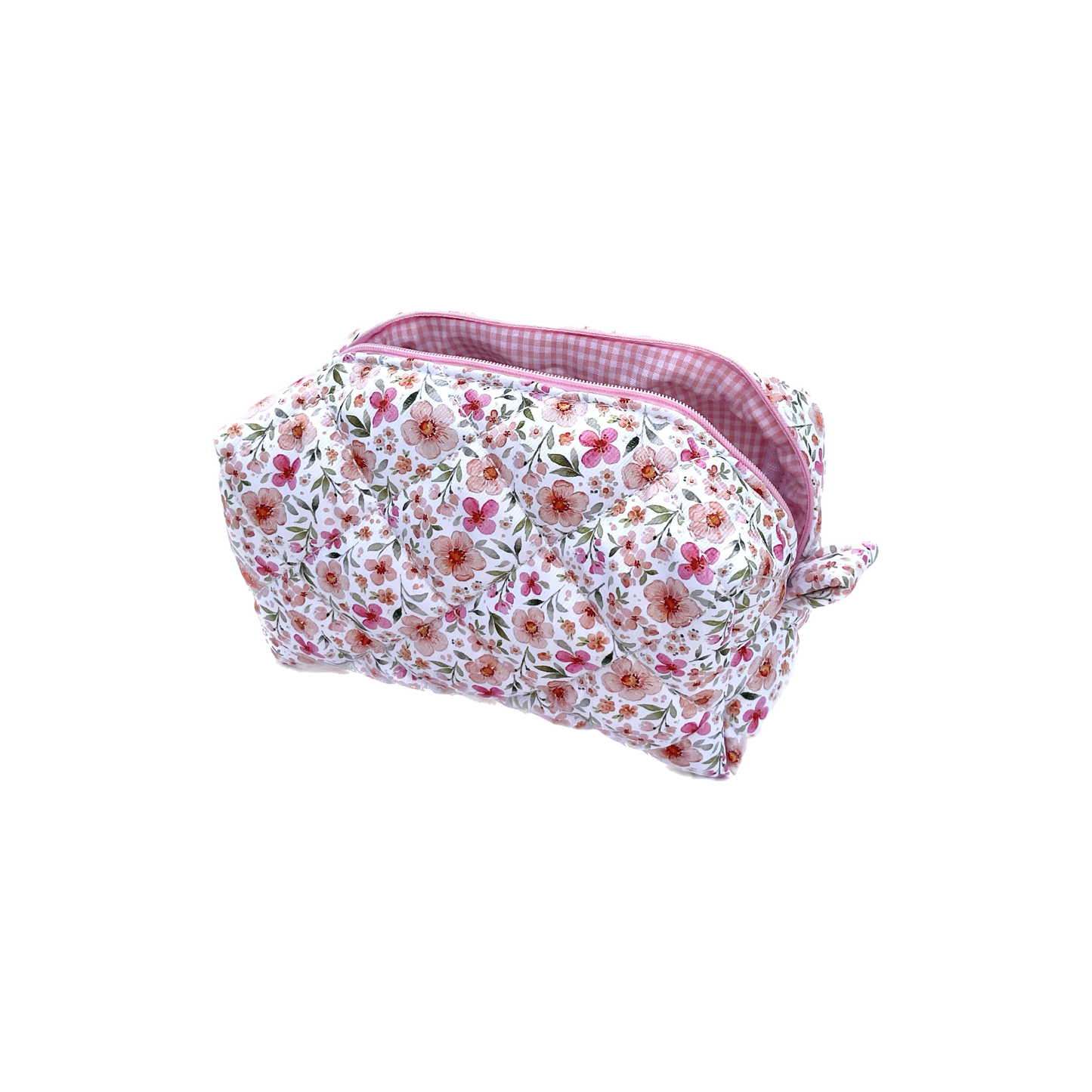 Quilted Cotton Makeup/ Cosmetic / Travel Bag - Little Marisol