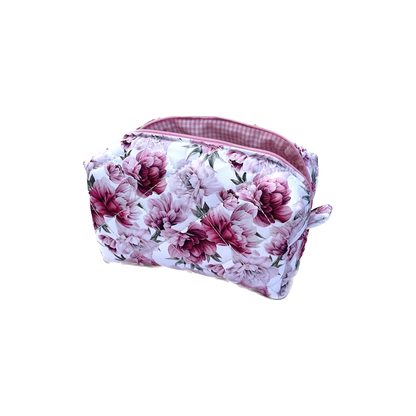 Quilted Cotton Makeup/ Cosmetic / Travel Bag - Dear Scarlett