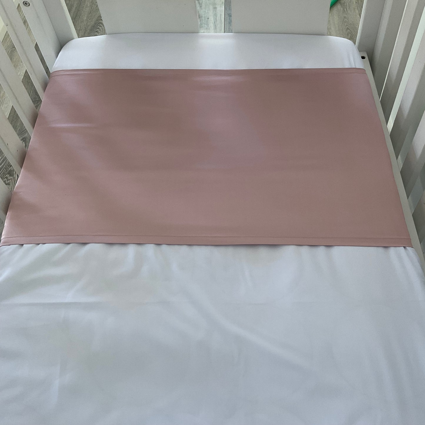 Pink Mulberry Silk Baby Cot Sleeve, cot slip (on mattress) for Baby bald spots and Eczema relief 