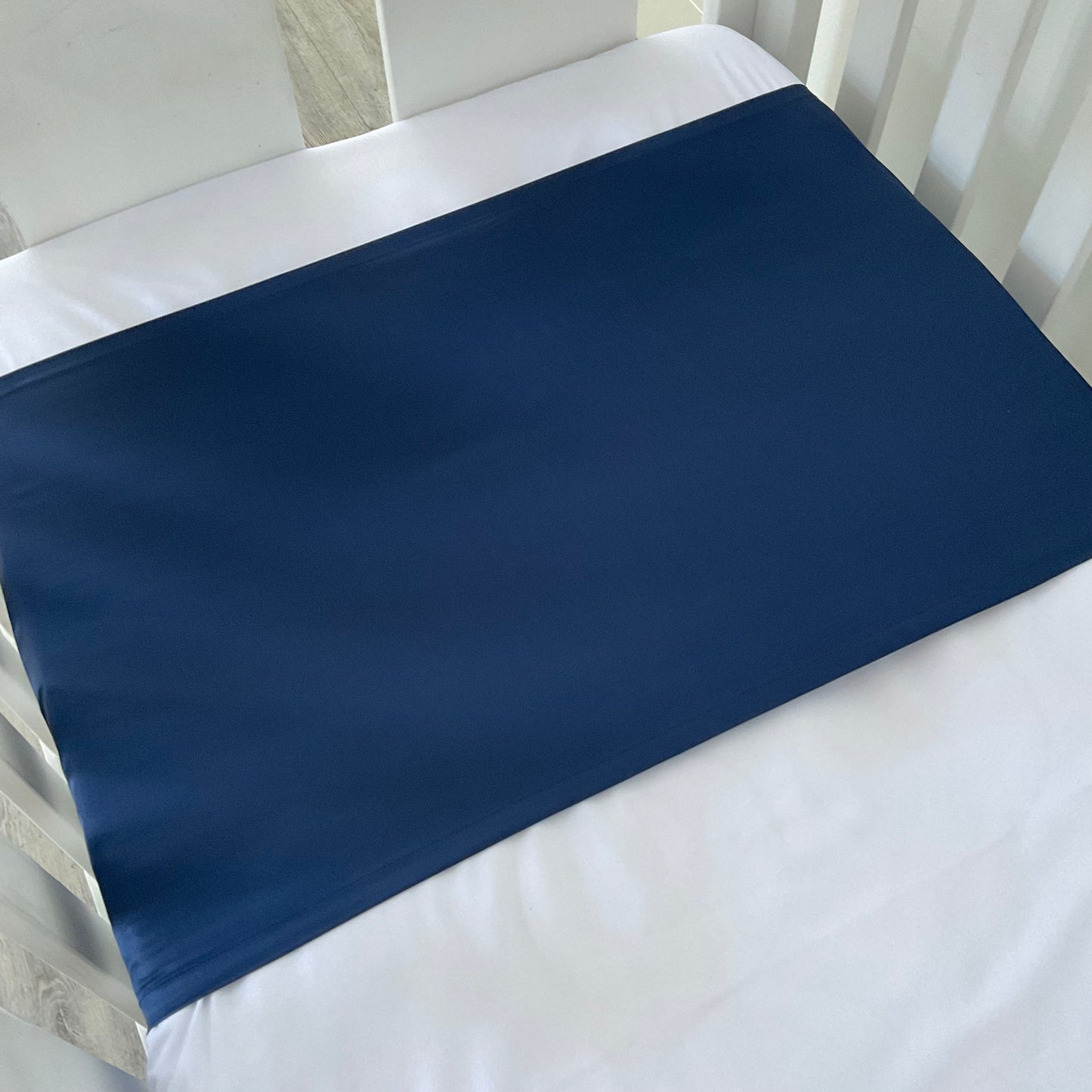 Mulberry Silk Baby Cot/Crib Sleeve - Navy