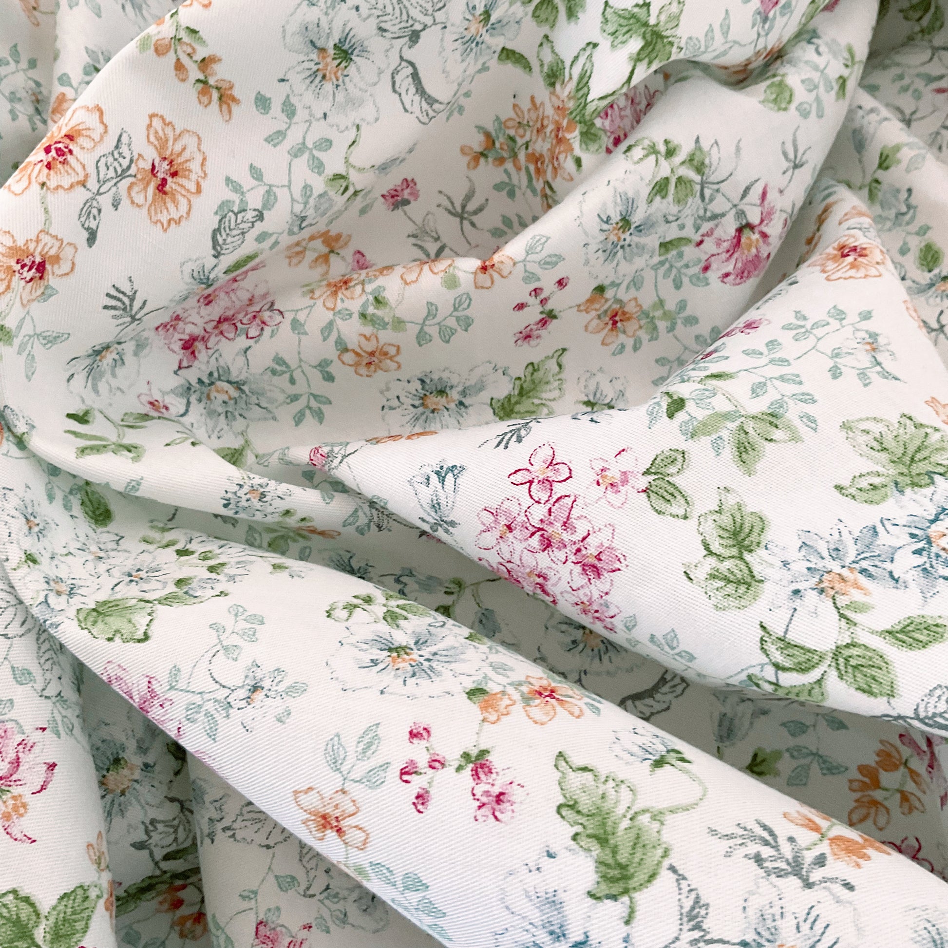 Pure Cotton Fitted Sheet , Chloe, close up shot of material
