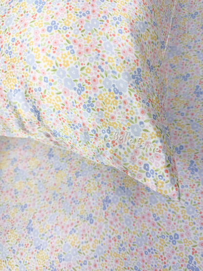 100% Mulberry Silk Pillowcase - Spring Meadow Blooms