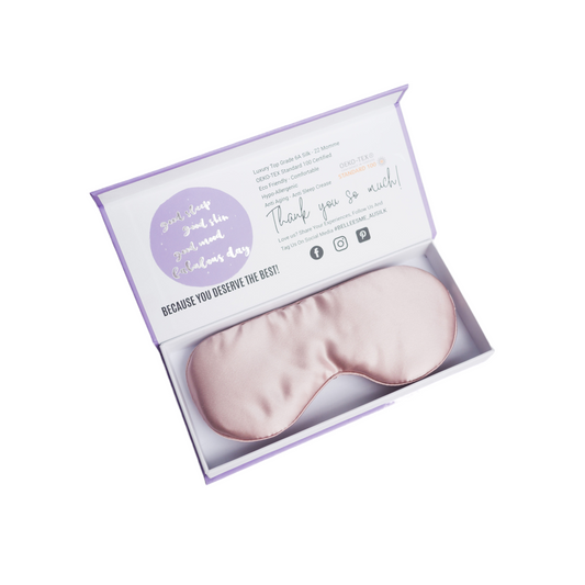 100% Mulberry Silk Sleep Mask - Dusty Pink