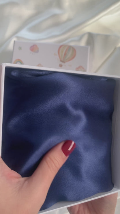 Mulberry Silk Baby Cot/Crib Sleeve - Navy